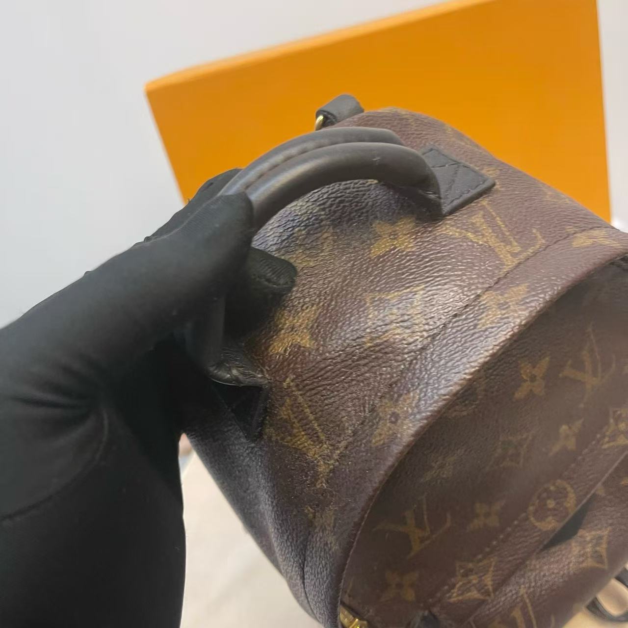 Louis Vuitton - Palm Springs Mini - Monogram coated canvas with leather trim - Brown - (mini)