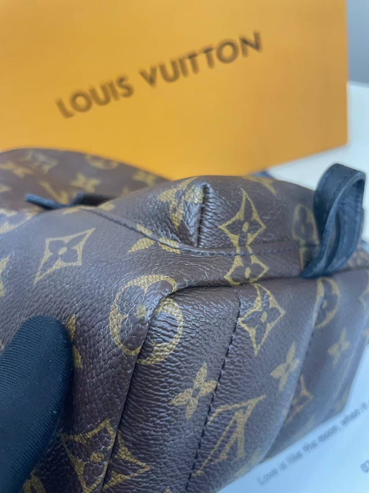 Louis Vuitton - Palm Springs Mini - Monogram coated canvas with leather trim - Brown - (mini)