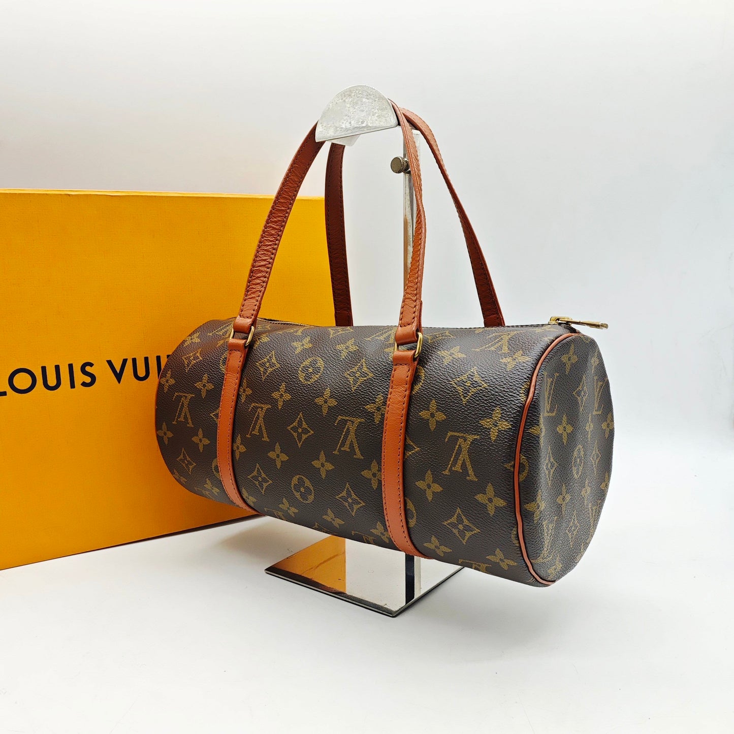 Louis Vuitton - Papillon 30 - Monogram coated canvas with natural cowhide leather trim - Brown - (Medium)