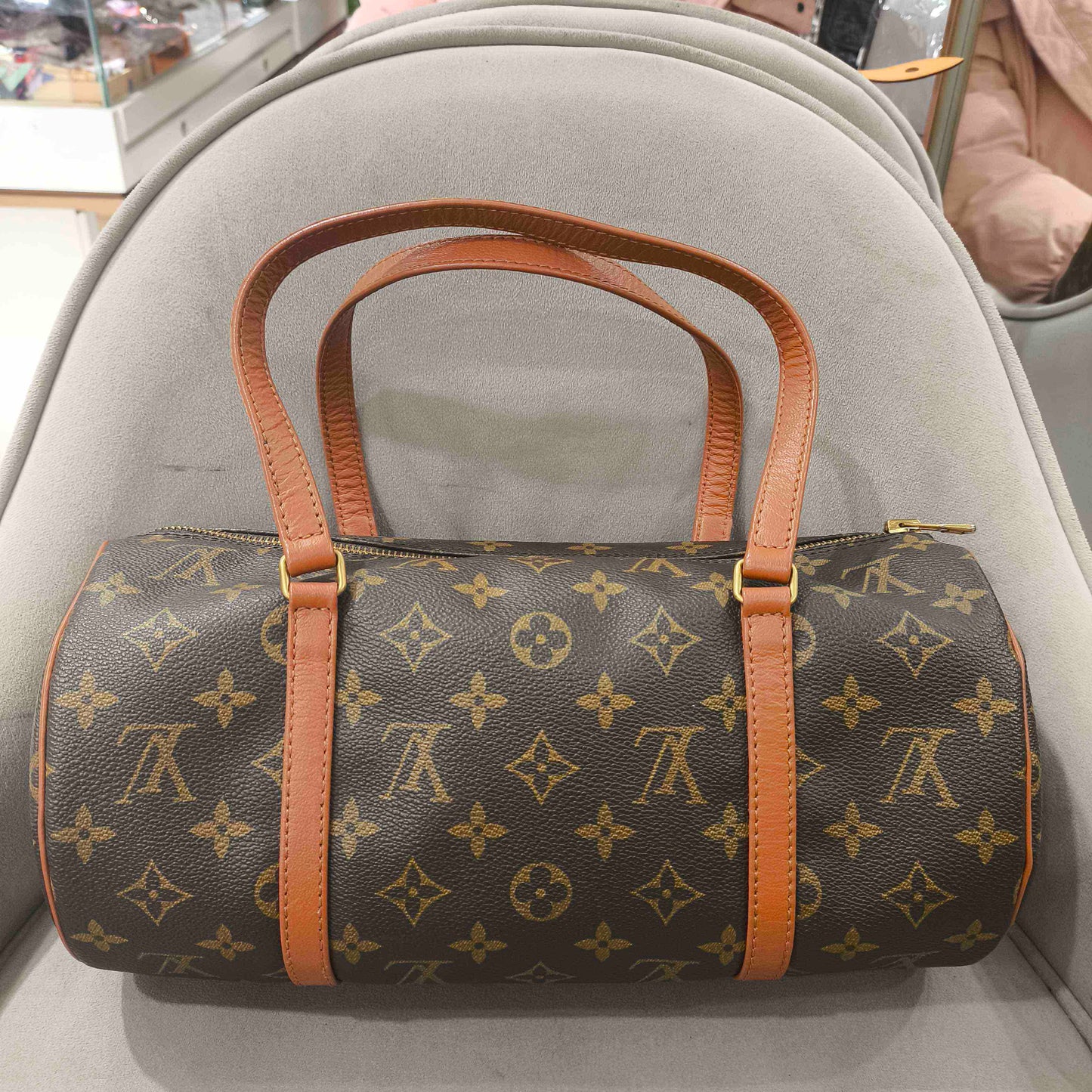 Louis Vuitton - Papillon 30 - Monogram coated canvas with natural cowhide leather trim - Brown - (Medium)