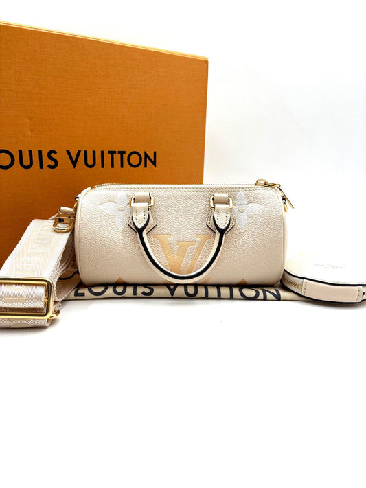 Louis Vuitton - Papillon - Calfskin leather - Vanilla Yellow with Beige base - (mini)
