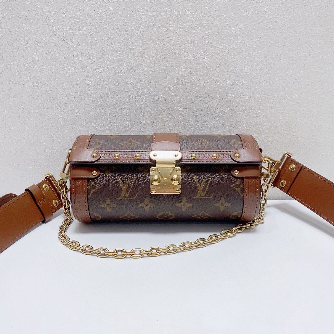 Louis Vuitton - Papillon Trunk - Monogram coated canvas with natural cowhide leather trim - Brown - (Mini)