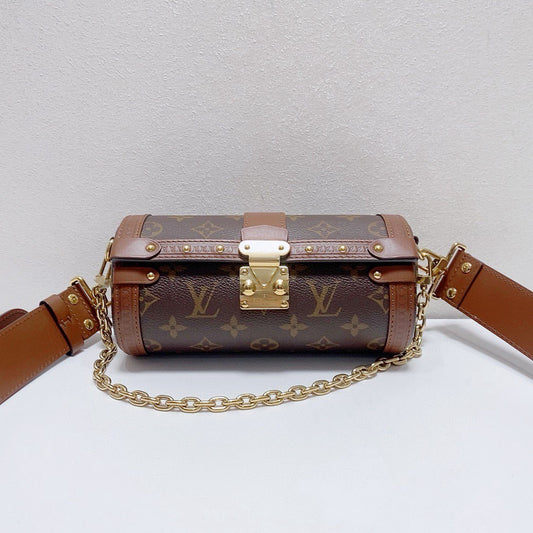 Louis Vuitton - Papillon Trunk - Monogram coated canvas with natural cowhide leather trim - Brown - (Mini)