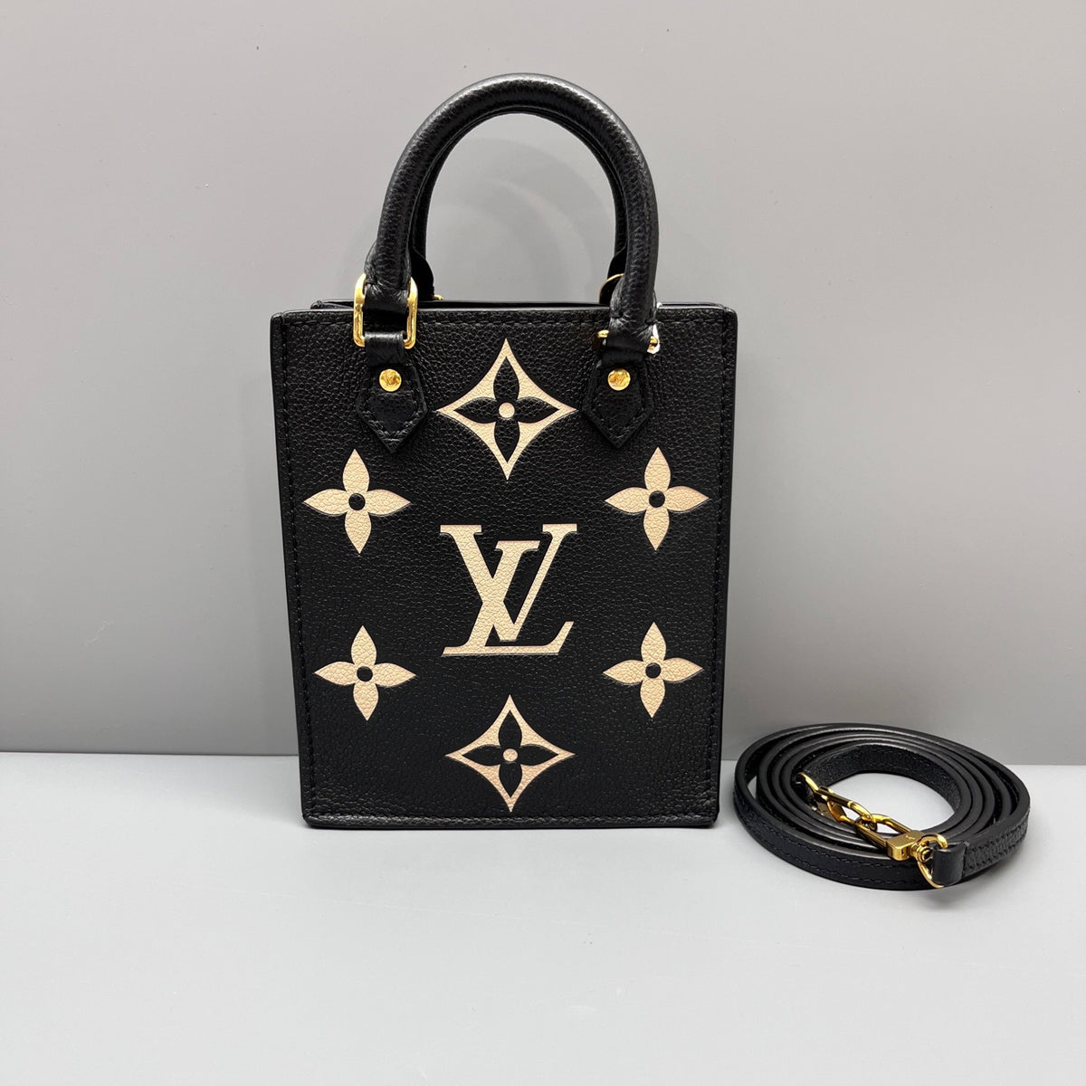 Louis Vuitton - Petit Sac Plat - Leather - Black - (mini)