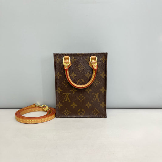 Louis Vuitton - Petit Sac Plat - Leather - Brown - (mini)