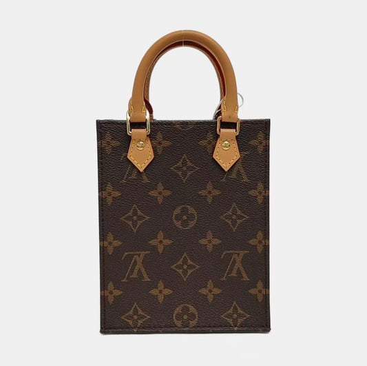Louis Vuitton - Petit Sac Plat M81295 - Monogram coated canvas with Vachetta leather trim - Brown - (mini)