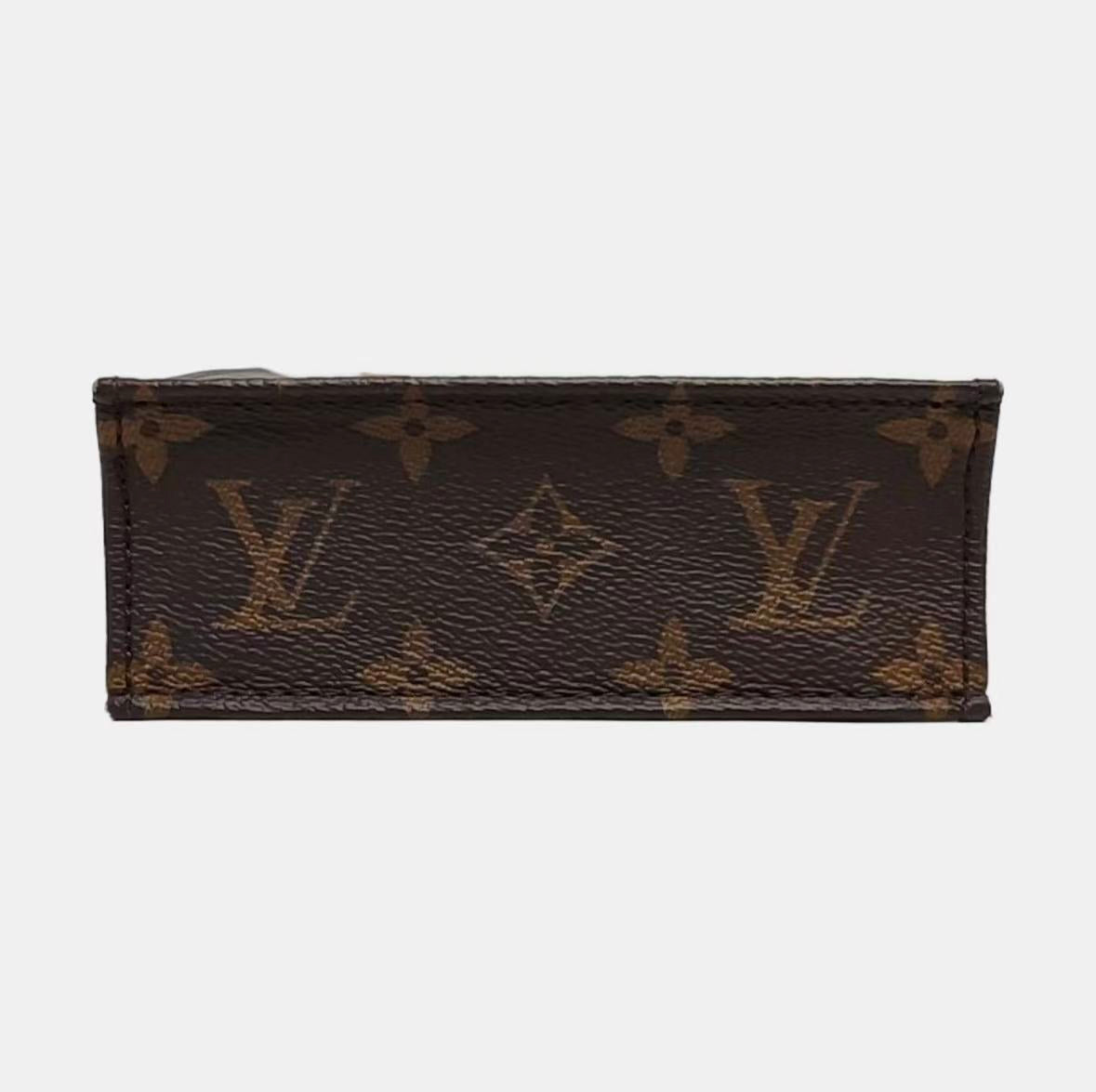 Louis Vuitton - Petit Sac Plat M81295 - Monogram coated canvas with Vachetta leather trim - Brown - (mini)