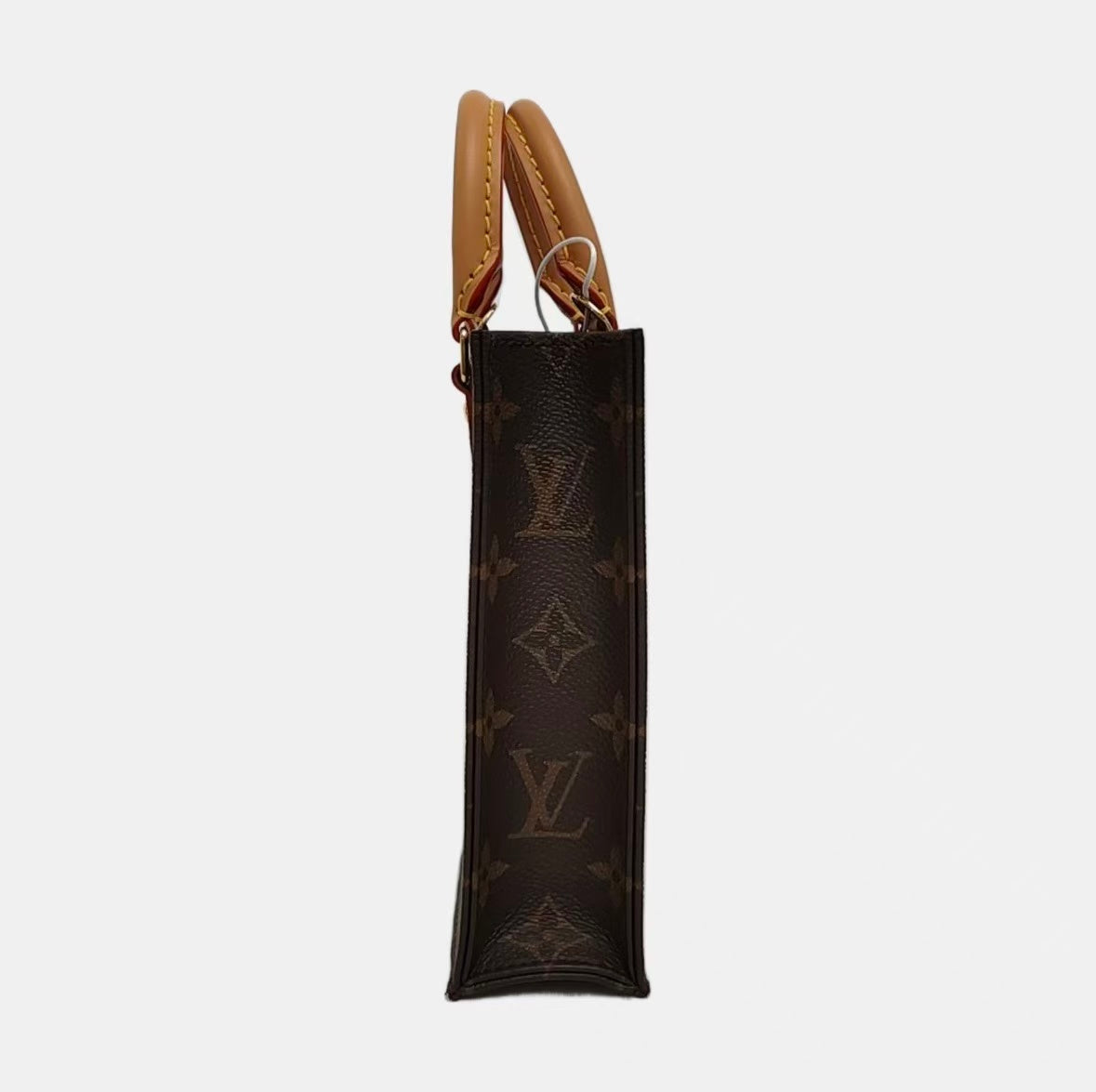 Louis Vuitton - Petit Sac Plat M81295 - Monogram coated canvas with Vachetta leather trim - Brown - (mini)