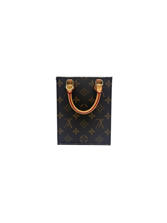 Louis Vuitton - Petit Sac Plat - Monogram coated canvas with Vachetta leather trim - Brown - (mini)