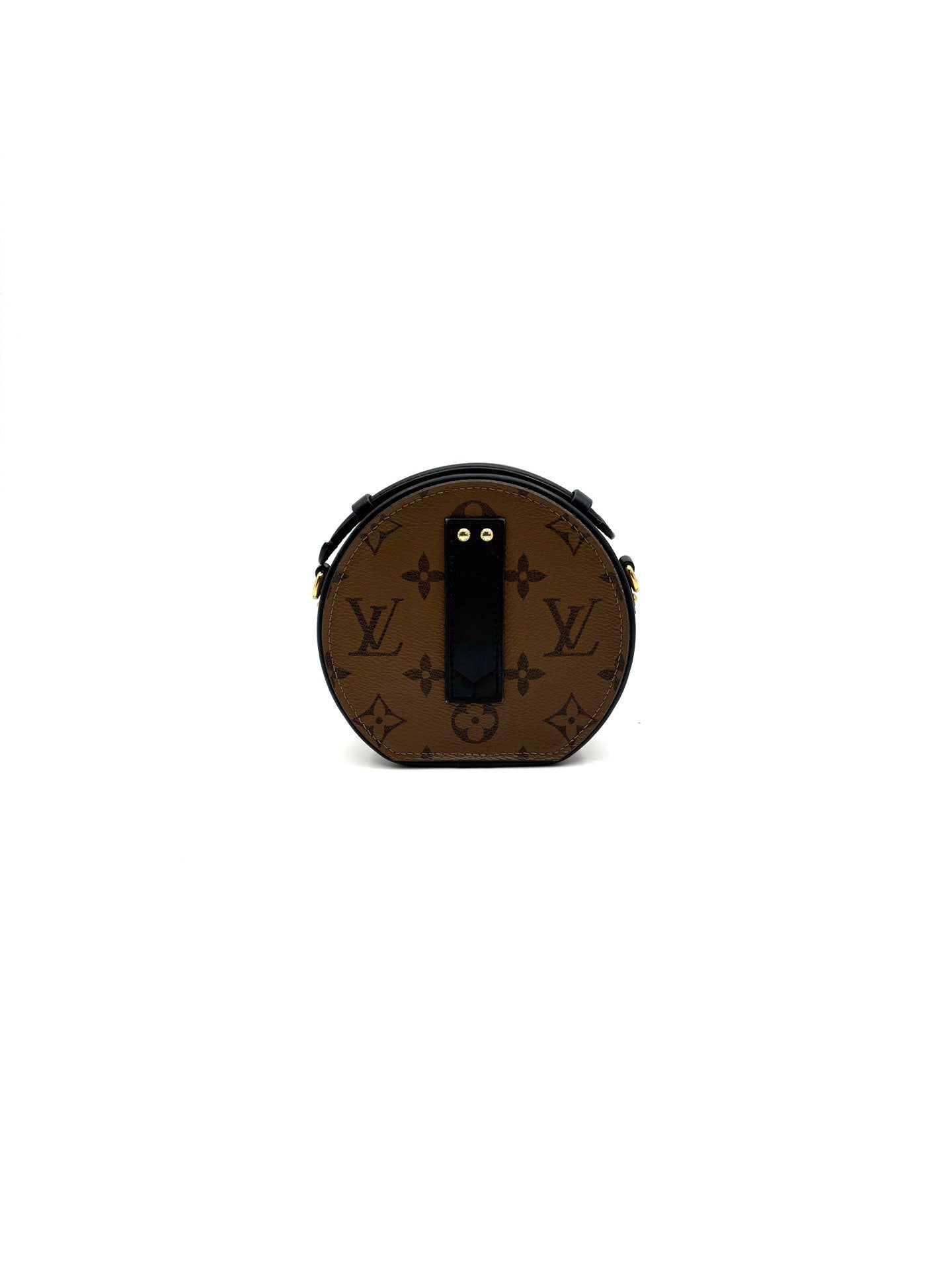 Louis Vuitton - Petite Boîte Chapeau - Monogram Reverse canvas with leather trim - Brown - (mini)