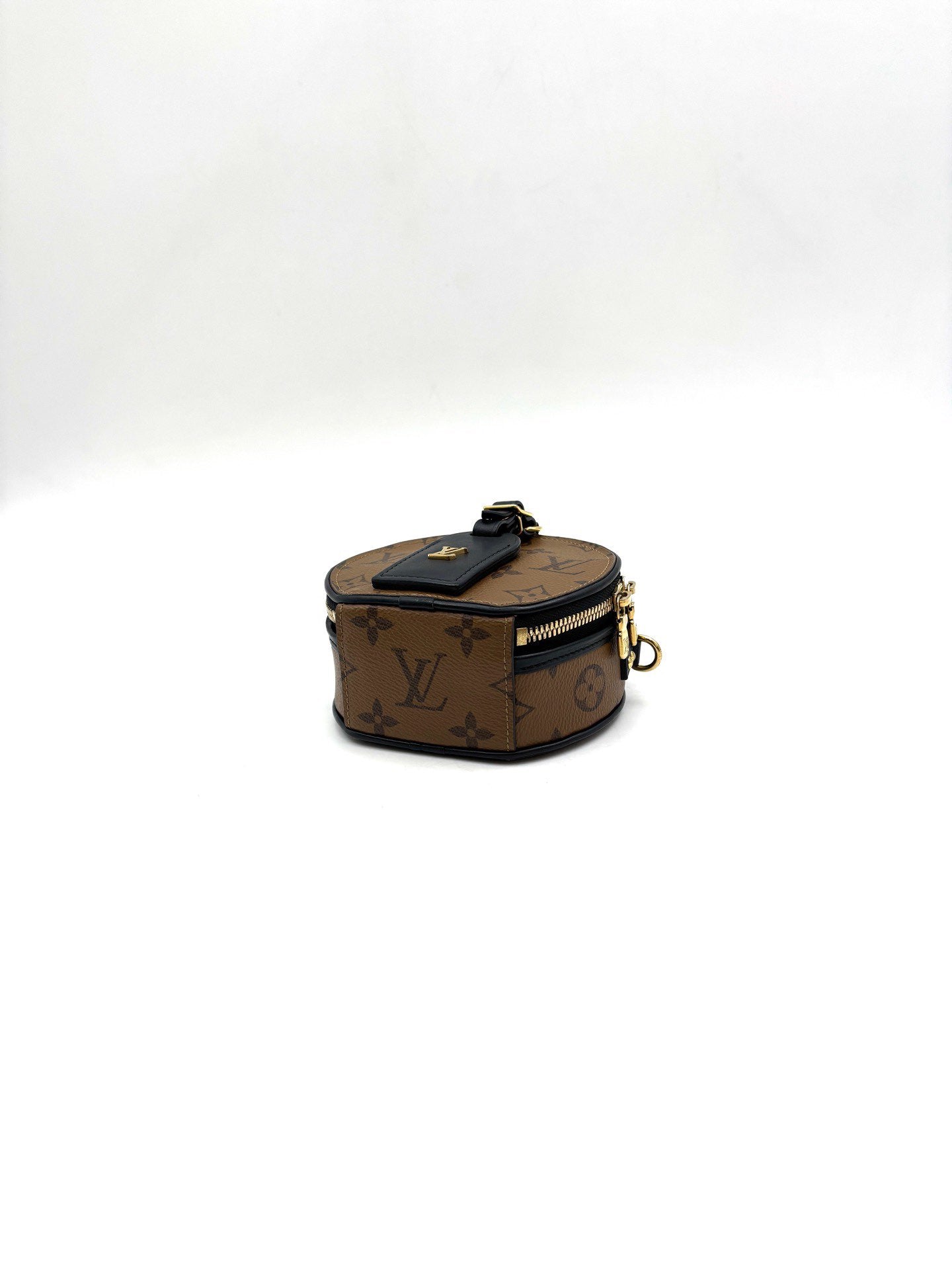 Louis Vuitton - Petite Boîte Chapeau - Monogram Reverse canvas with leather trim - Brown - (mini)