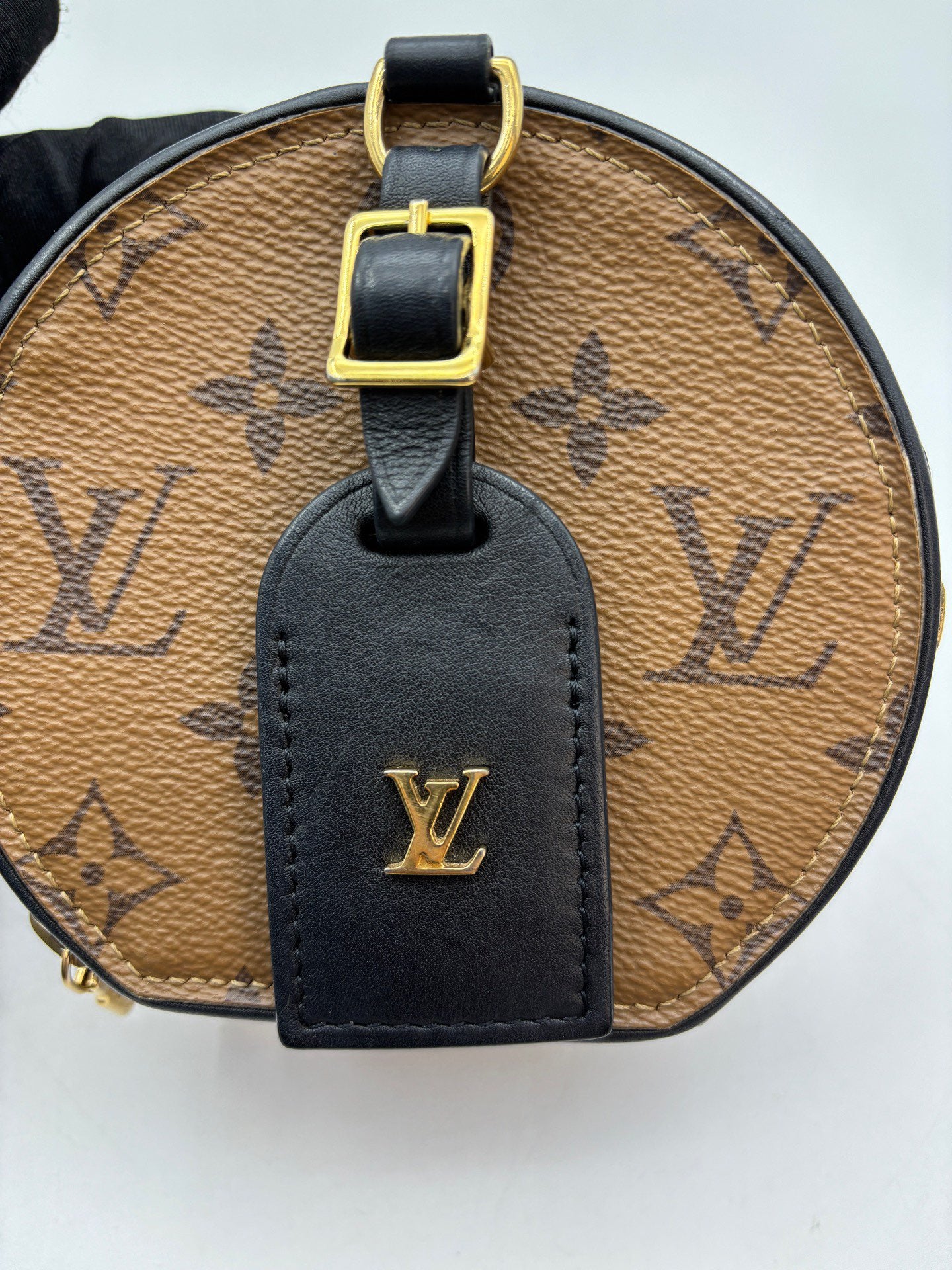 Louis Vuitton - Petite Boîte Chapeau - Monogram Reverse canvas with leather trim - Brown - (mini)