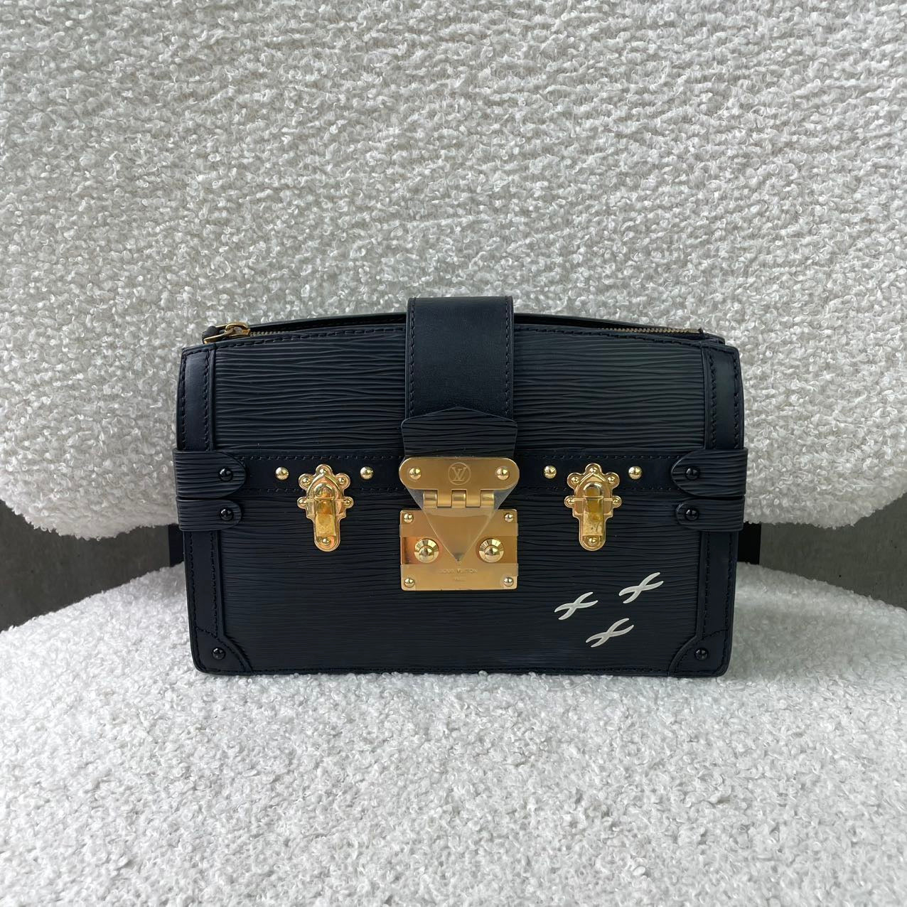 Louis Vuitton - Petite Malle - Leather - Black - (mini)