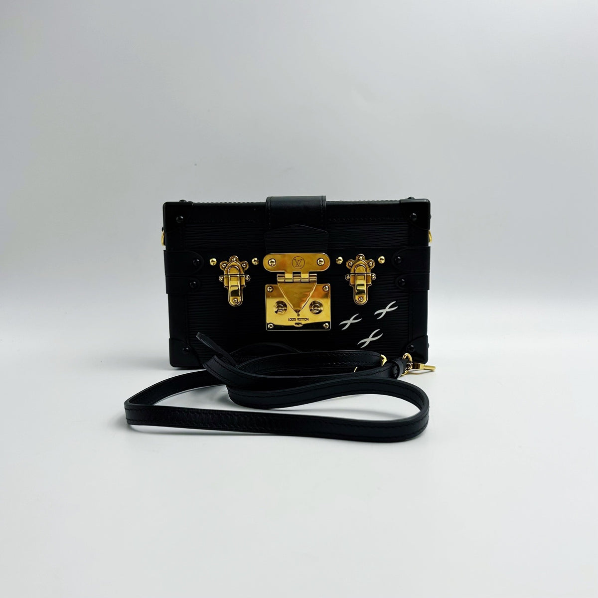 Louis Vuitton - Petite Malle - Leather - Black - (mini)