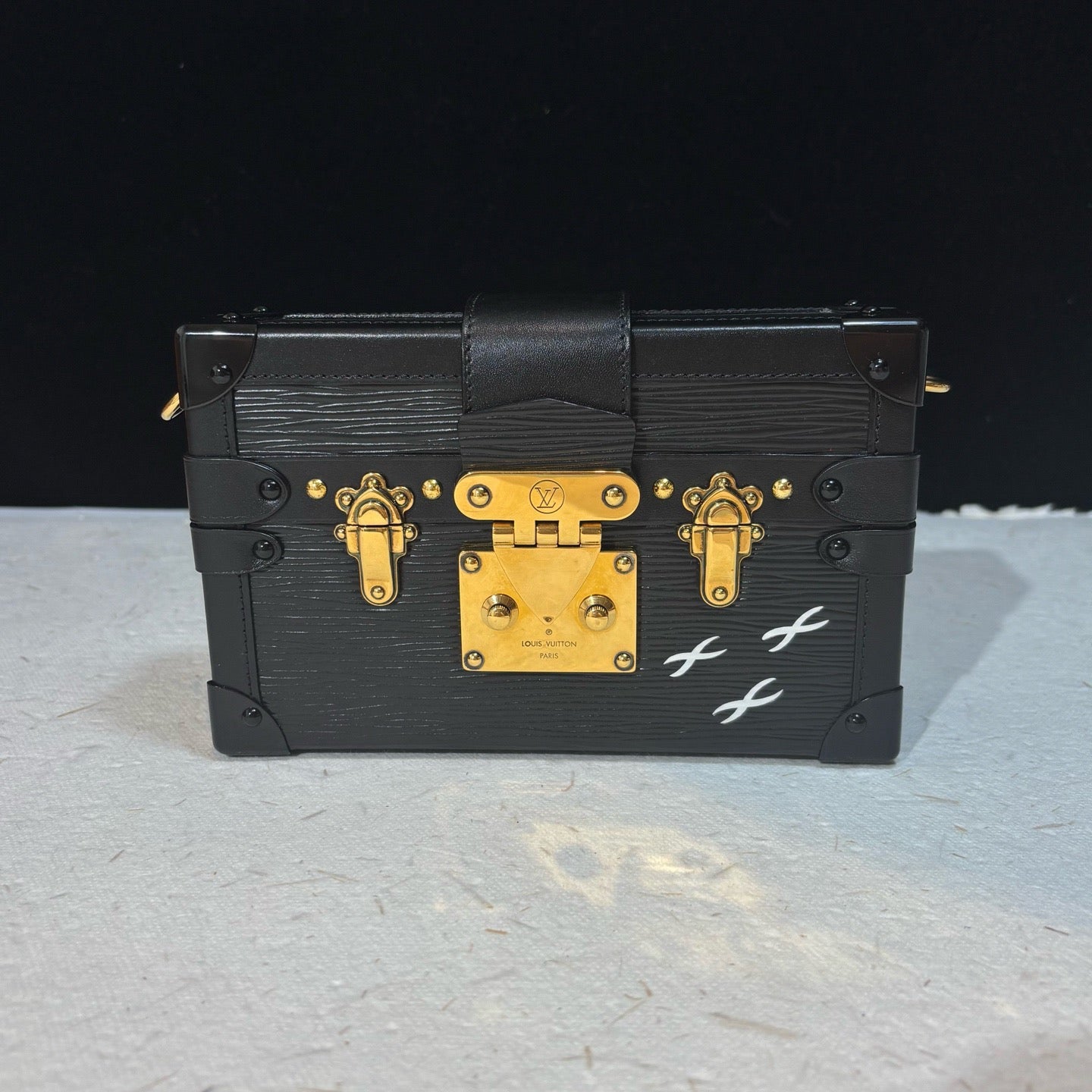 Louis Vuitton - Petite Malle - Leather - Black - (mini)