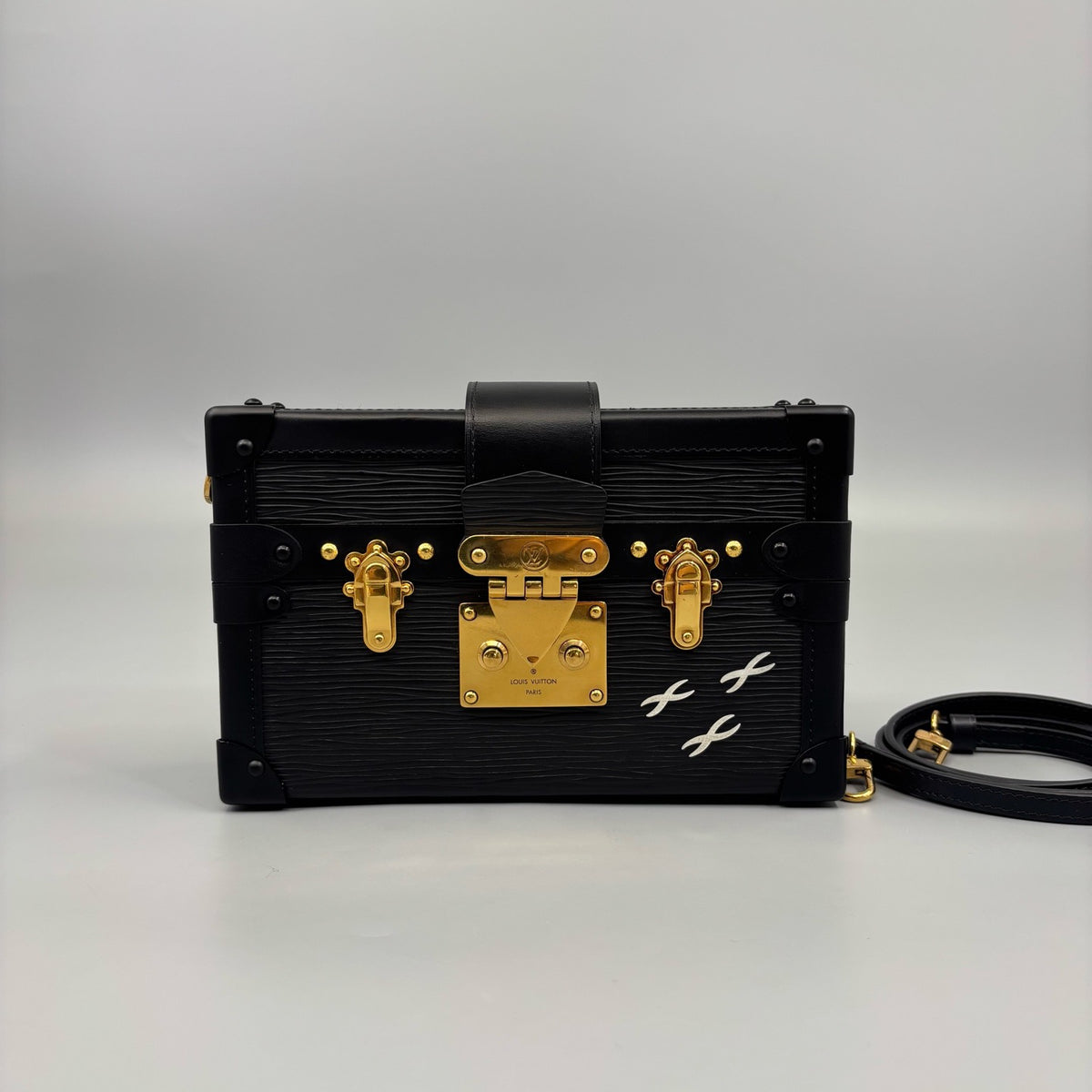 Louis Vuitton - Petite Malle - Leather - Black - (mini)
