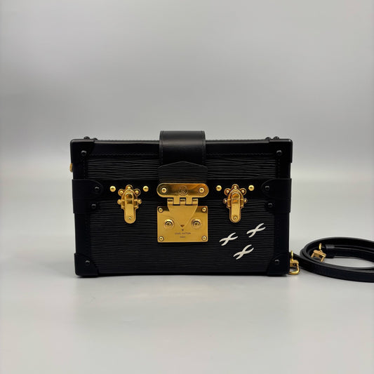 Louis Vuitton - Petite Malle - Leather - Black - (mini)
