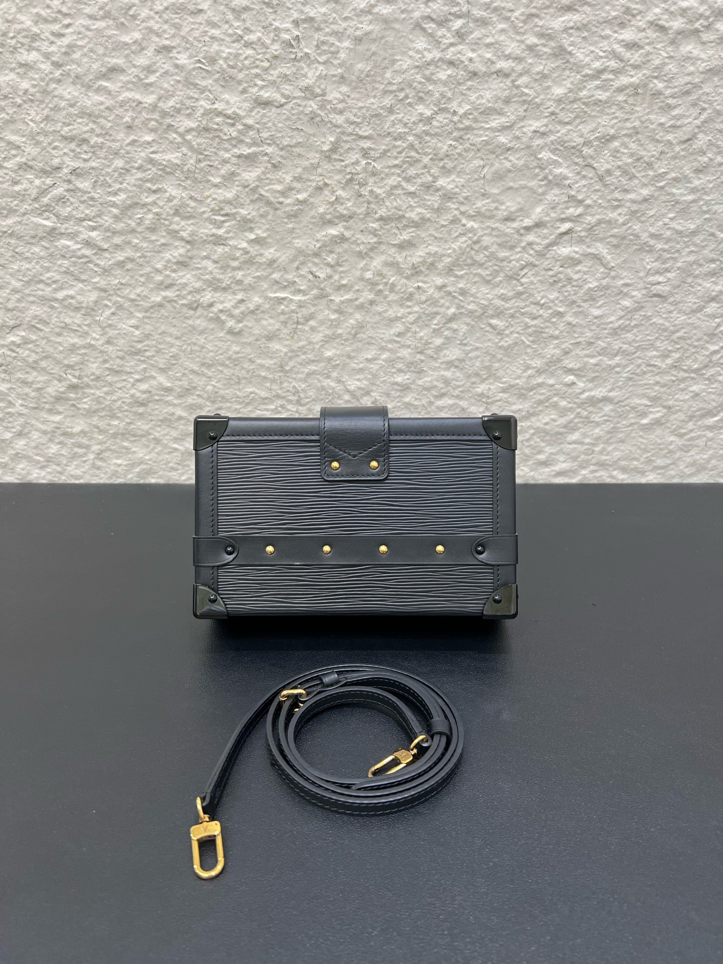 Louis Vuitton - Petite Malle - Leather - Black - (mini)