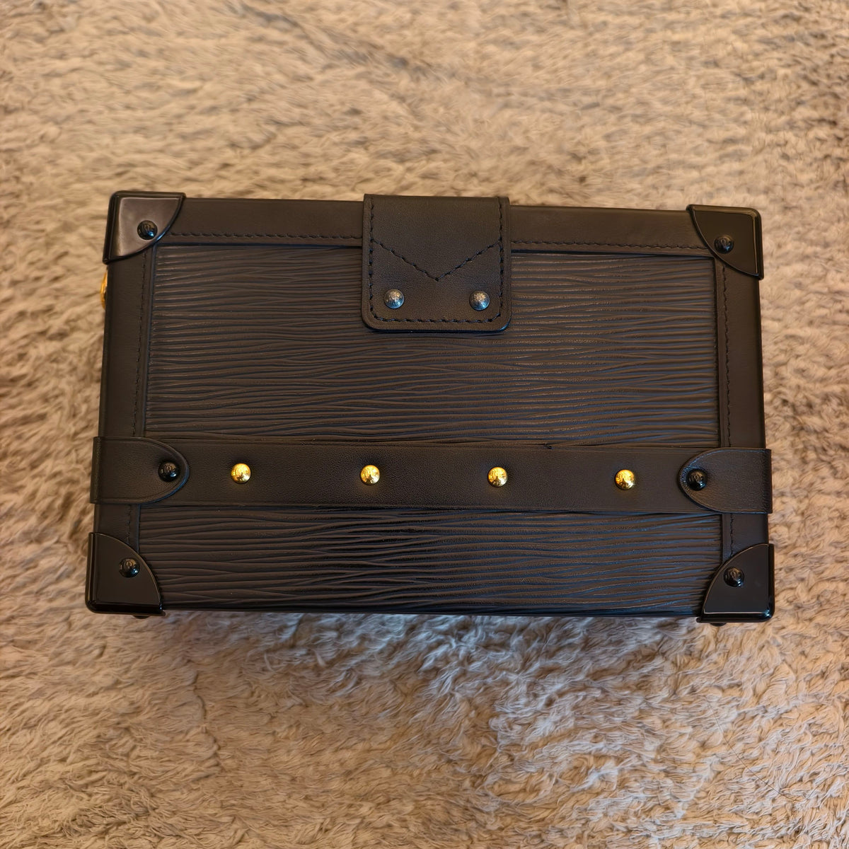 Louis Vuitton - Petite Malle - Leather - Black - (mini)