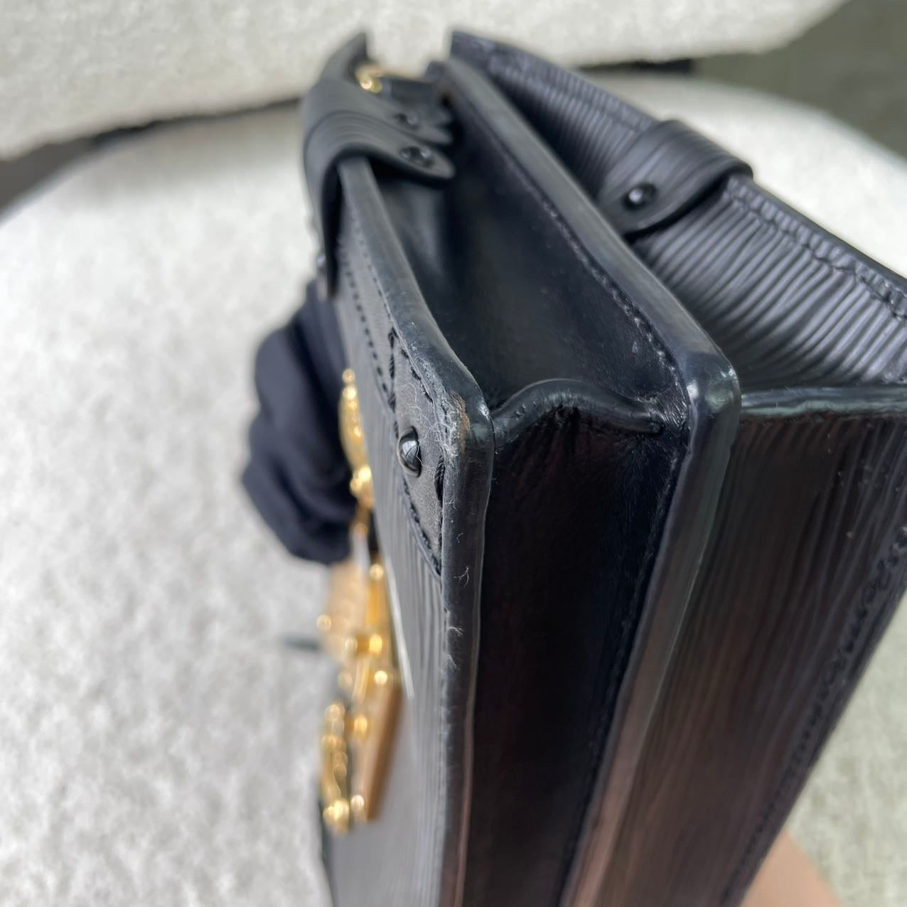 Louis Vuitton - Petite Malle - Leather - Black - (mini)