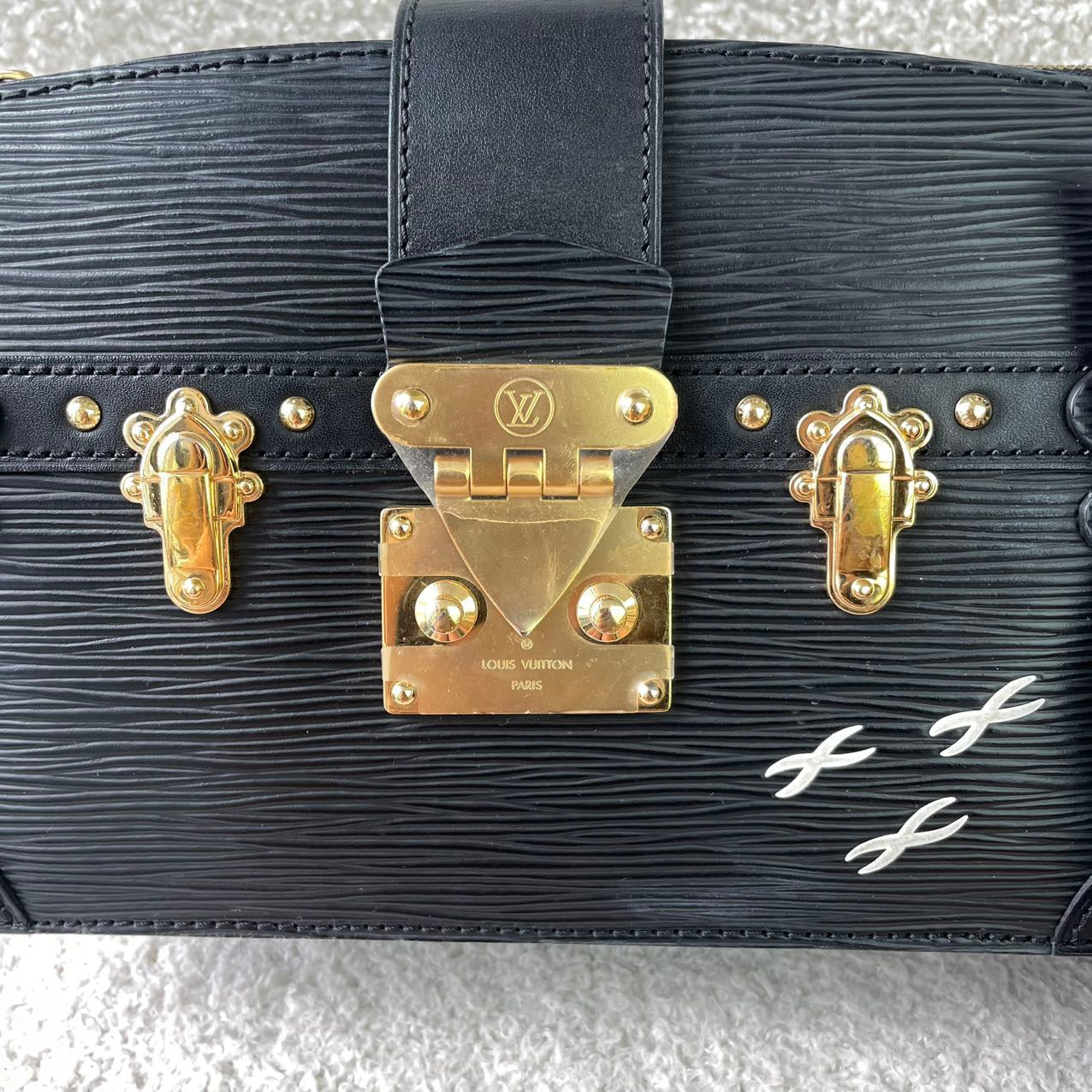 Louis Vuitton - Petite Malle - Leather - Black - (mini)