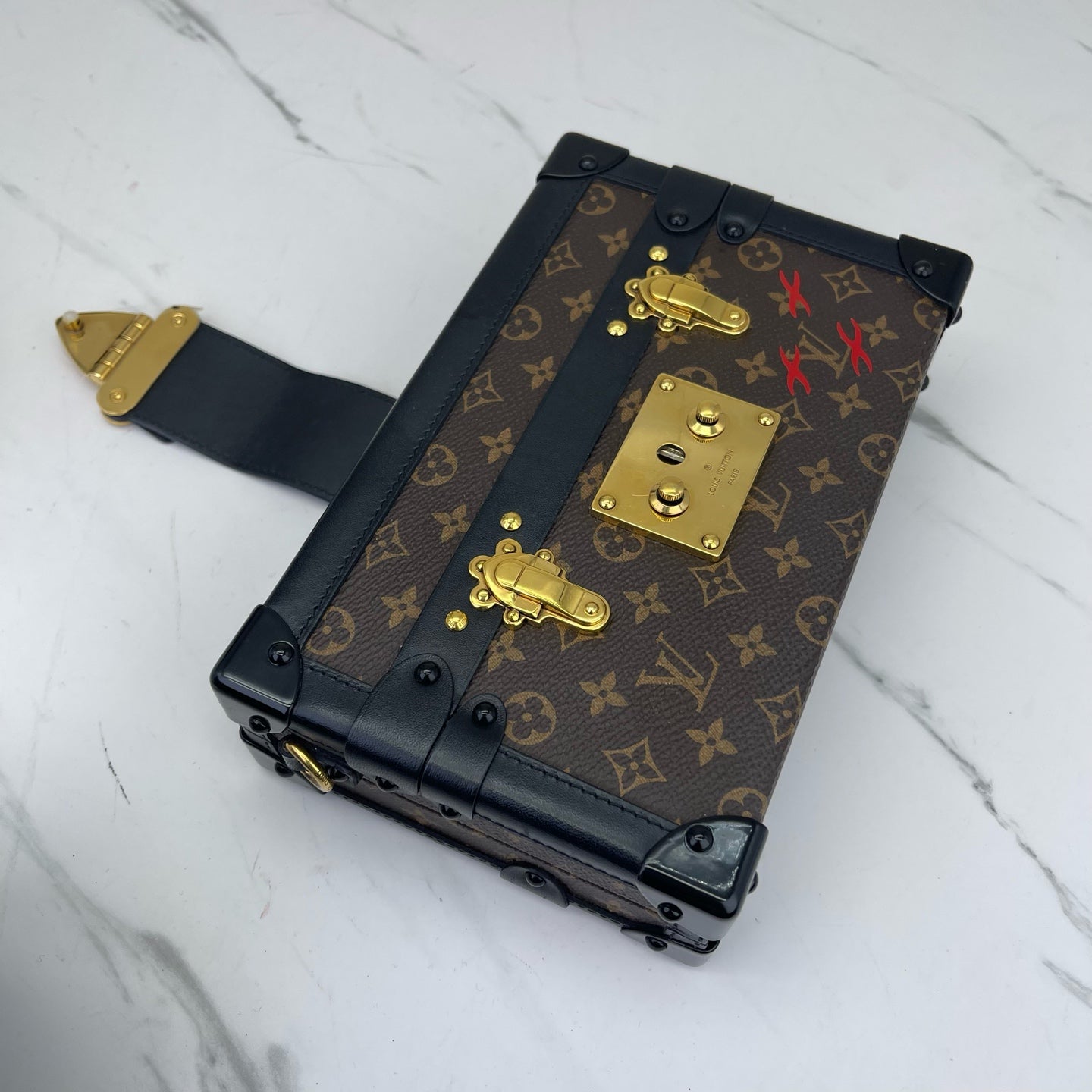 Louis Vuitton - Petite Malle - Leather - Brown - (small)