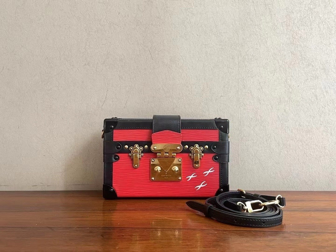 Louis Vuitton - Petite Malle - Leather - Red - (mini)