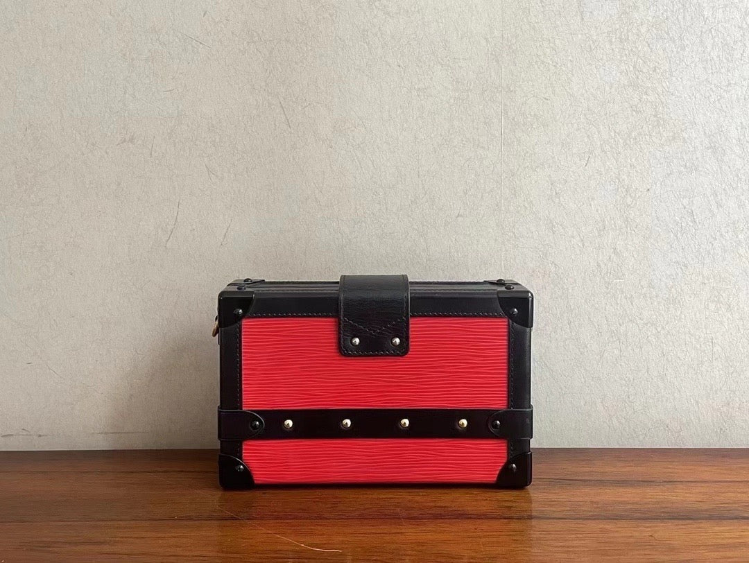 Louis Vuitton - Petite Malle - Leather - Red - (mini)