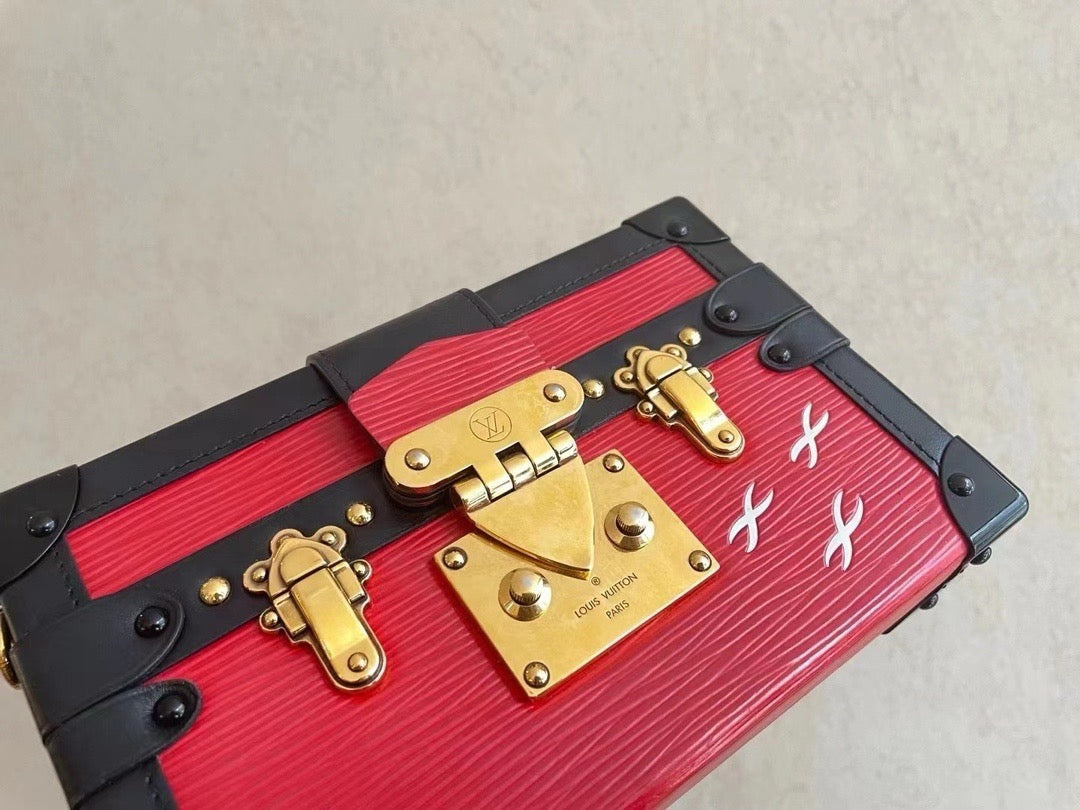 Louis Vuitton - Petite Malle - Leather - Red - (mini)