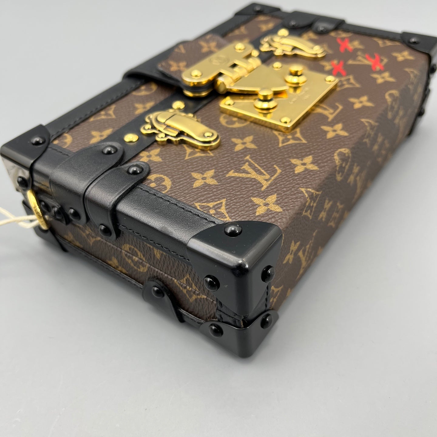 Louis Vuitton - Petite Malle - Monogram canvas with leather trim - Brown and Black - (mini)