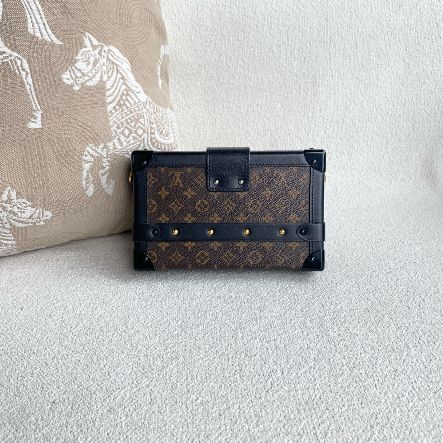 Louis Vuitton - Petite Malle - Monogram Canvas with leather trim - Brown - (mini)