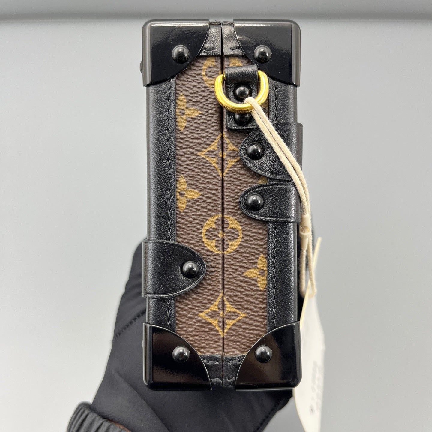 Louis Vuitton - Petite Malle - Monogram coated canvas with leather trim - Brown with Black and Gold-Tone Hardware - (mini)