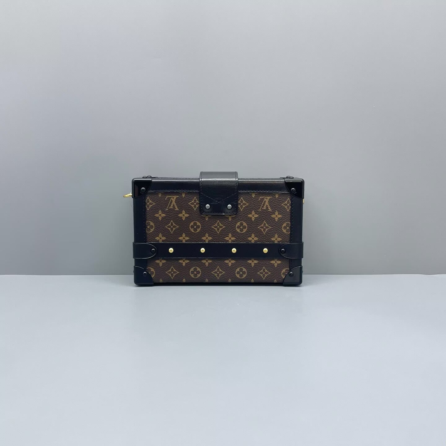 Louis Vuitton - Petite Malle Trunk - Monogram canvas with leather trim - Brown - (mini)