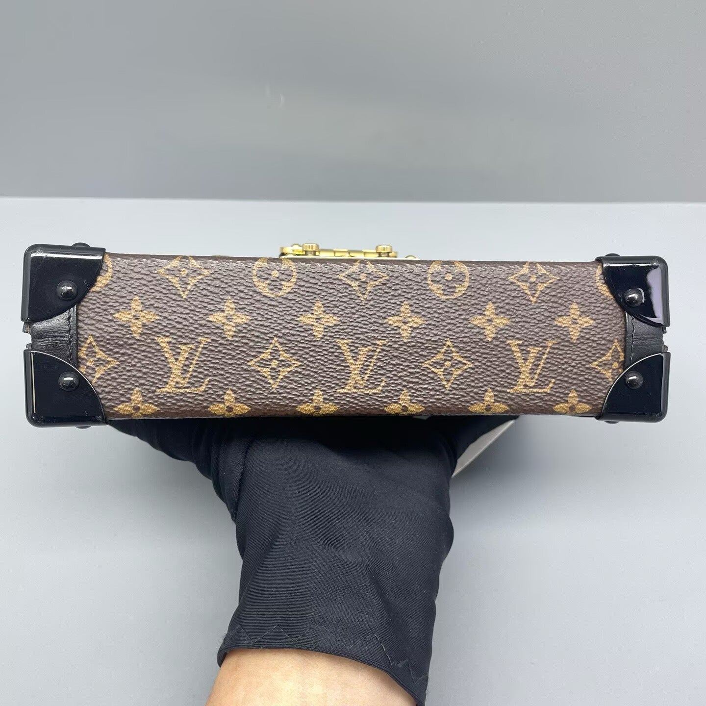 Louis Vuitton - Petite Malle Trunk - Monogram canvas with leather trim - Brown - (mini)