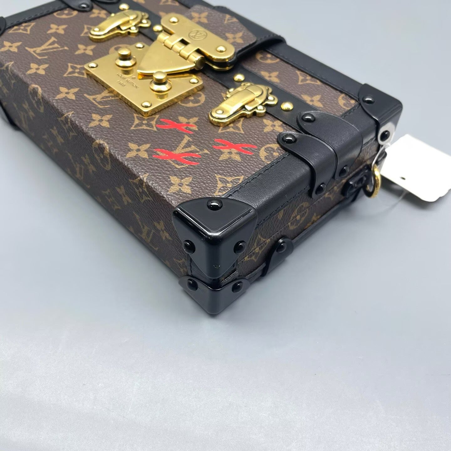 Louis Vuitton - Petite Malle Trunk - Monogram canvas with leather trim - Brown - (mini)