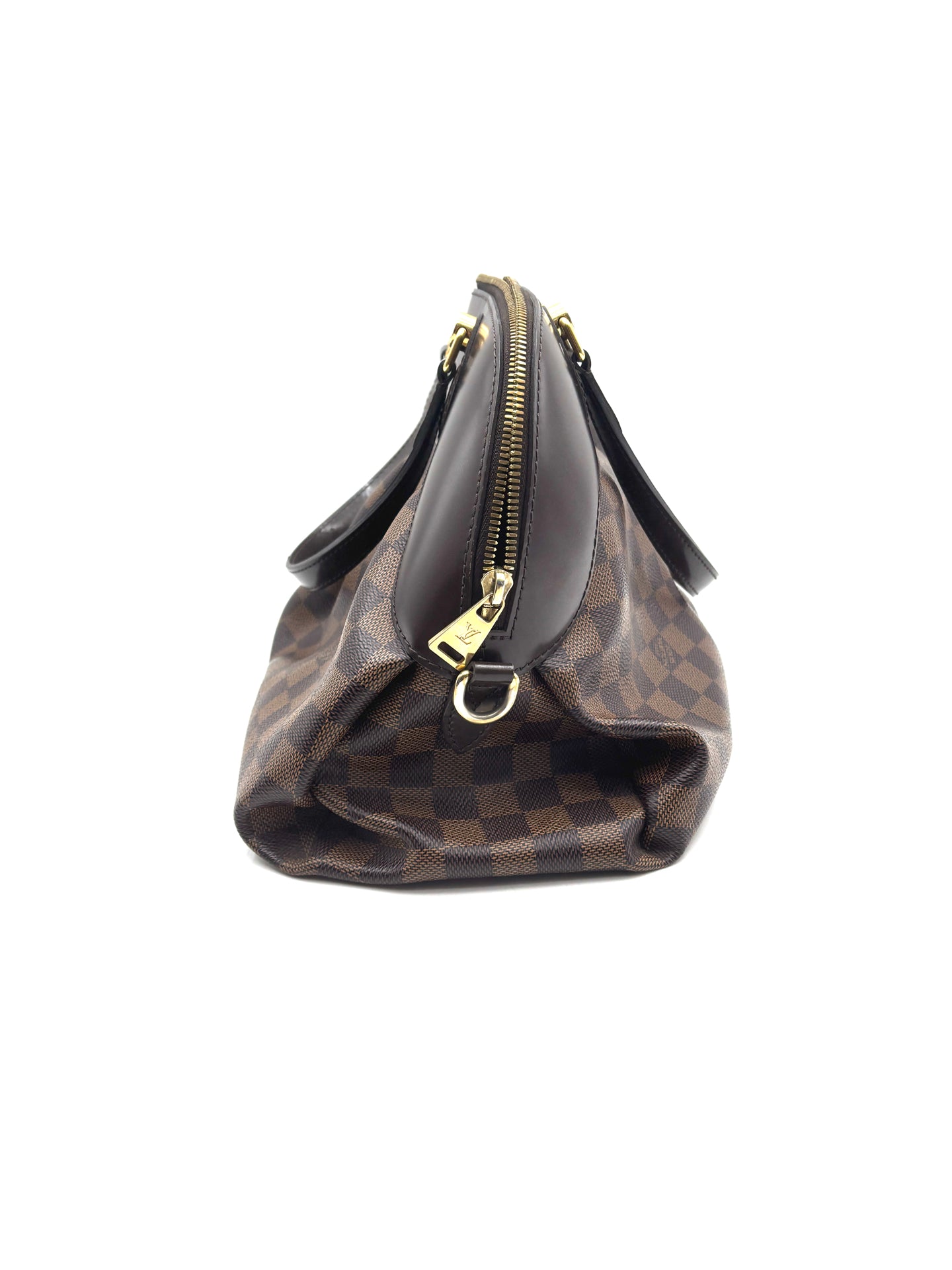Louis Vuitton - Pleated Top Handle Satchel Bag - Coated canvas with cowhide leather trim - Brown - (medium)