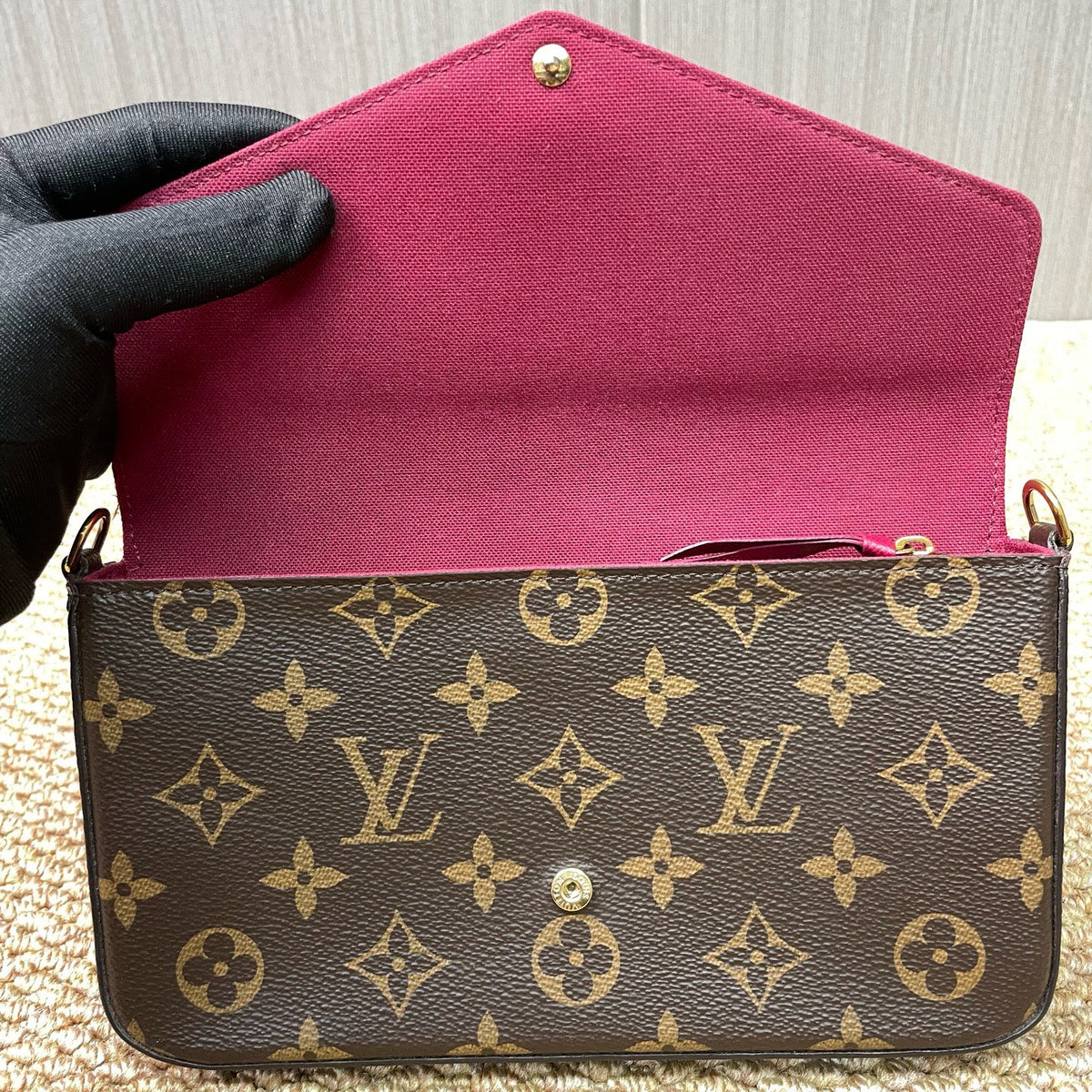 Louis Vuitton - Pochette Felicie - Cloth - Brown - (small)