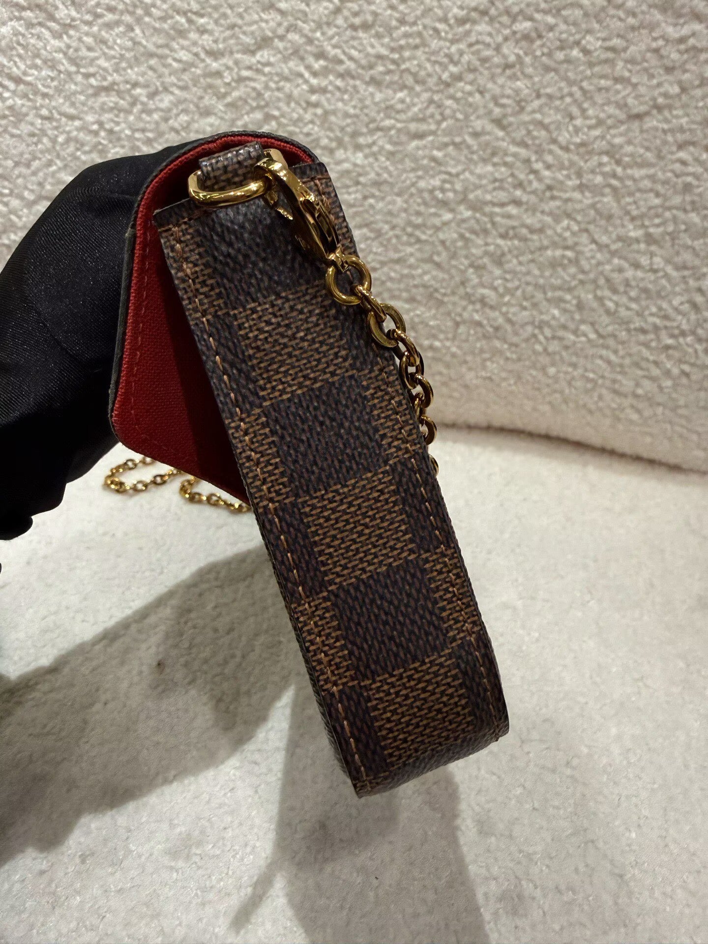 Louis Vuitton - Pochette Felicie - Coated canvas with leather lining and accents - Brown - (Mini)