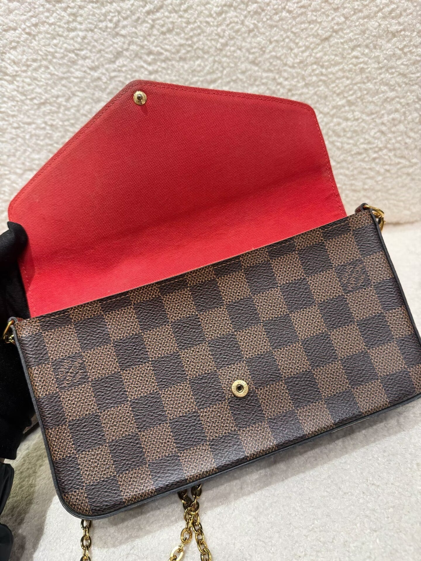 Louis Vuitton - Pochette Felicie - Coated canvas with leather lining and accents - Brown - (Mini)