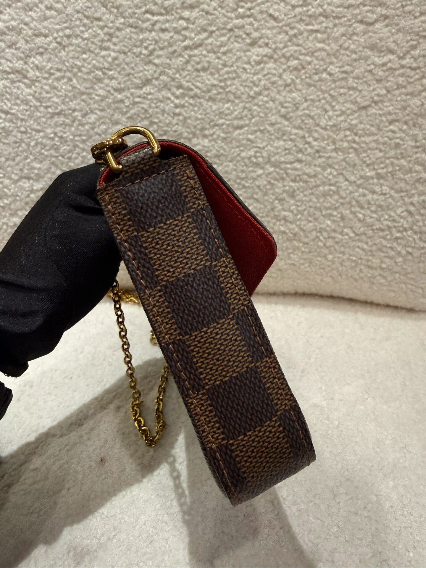 Louis Vuitton - Pochette Felicie - Coated canvas with leather lining and accents - Brown - (Mini)