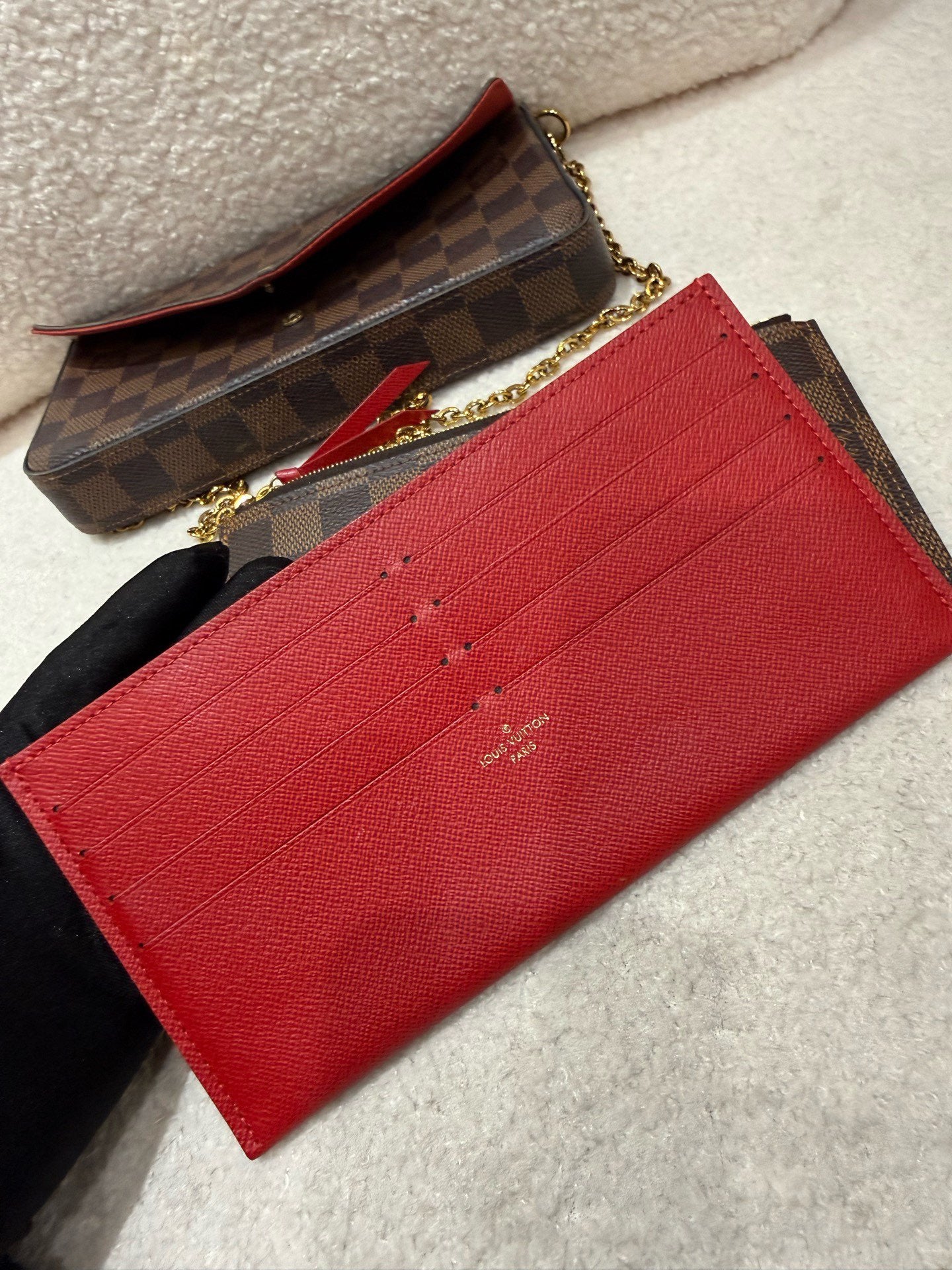 Louis Vuitton - Pochette Felicie - Coated canvas with leather lining and accents - Brown - (Mini)