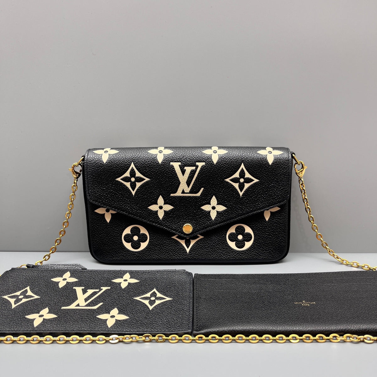 Louis Vuitton - Pochette Felicie - Leather - Black - (mini)