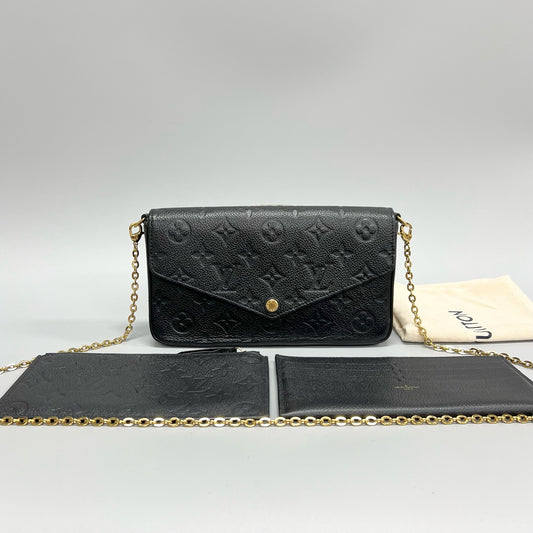 Louis Vuitton - Pochette Félicie - Leather - Black - (mini)