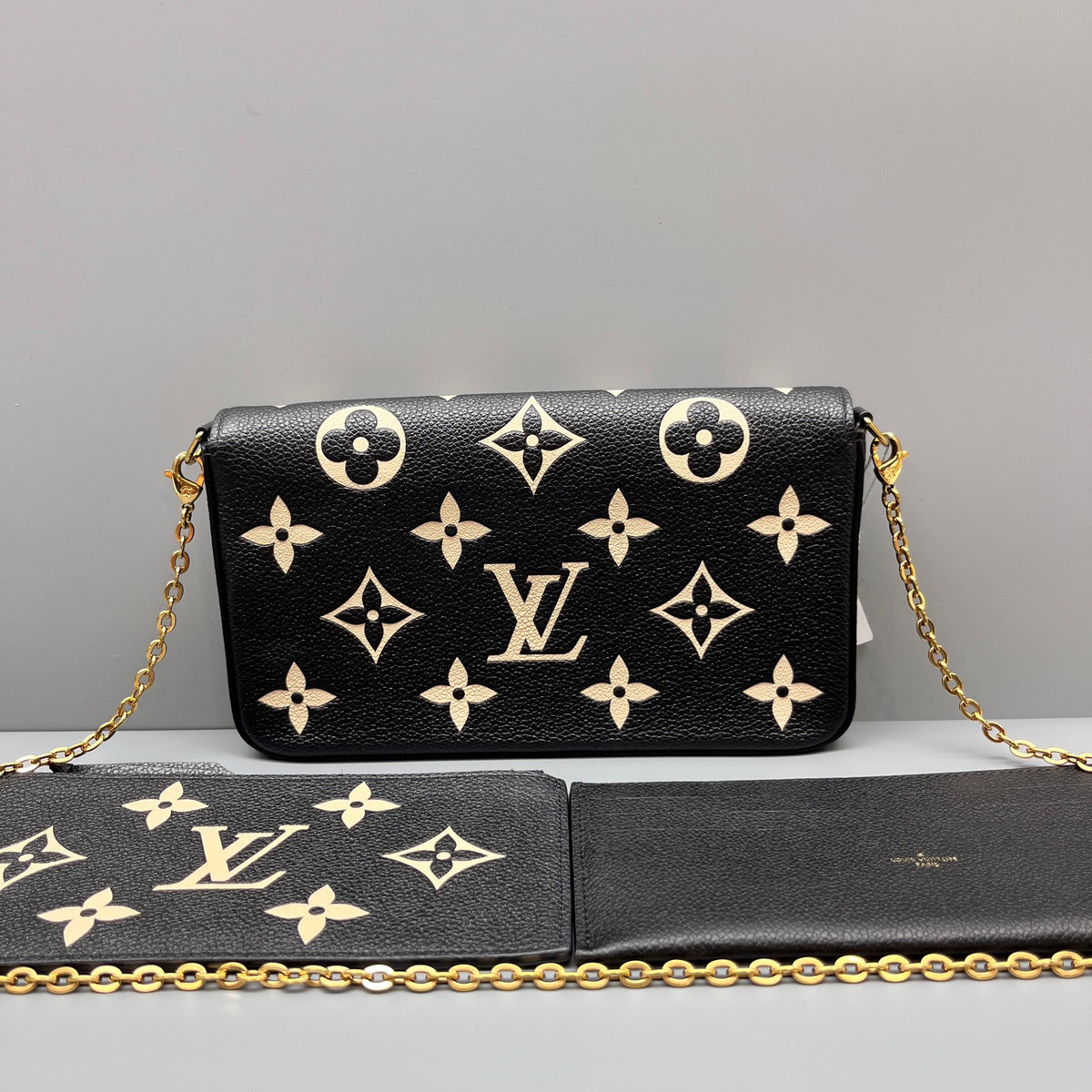 Louis Vuitton - Pochette Felicie - Leather - Black - (mini)