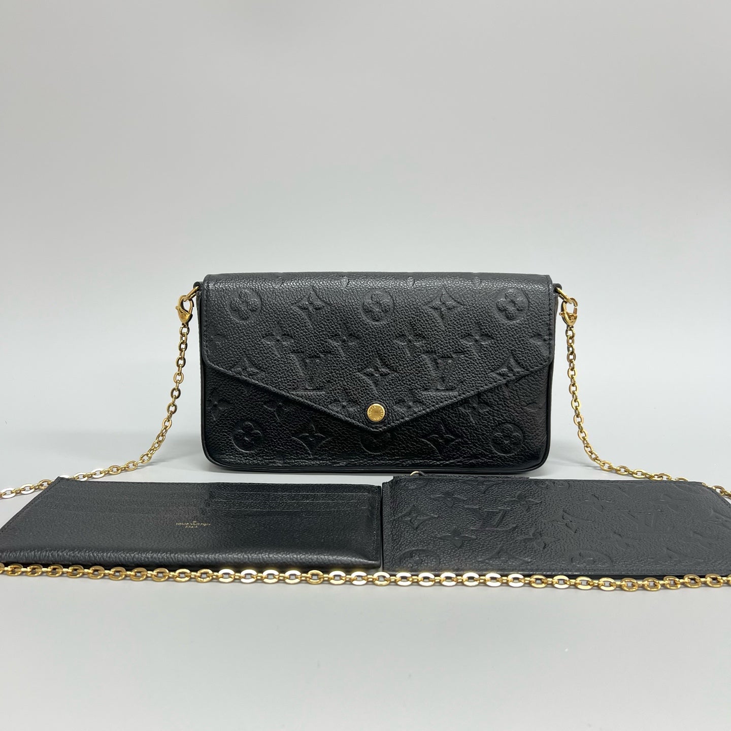 Louis Vuitton - Pochette Felicie - Leather - Black - (small)