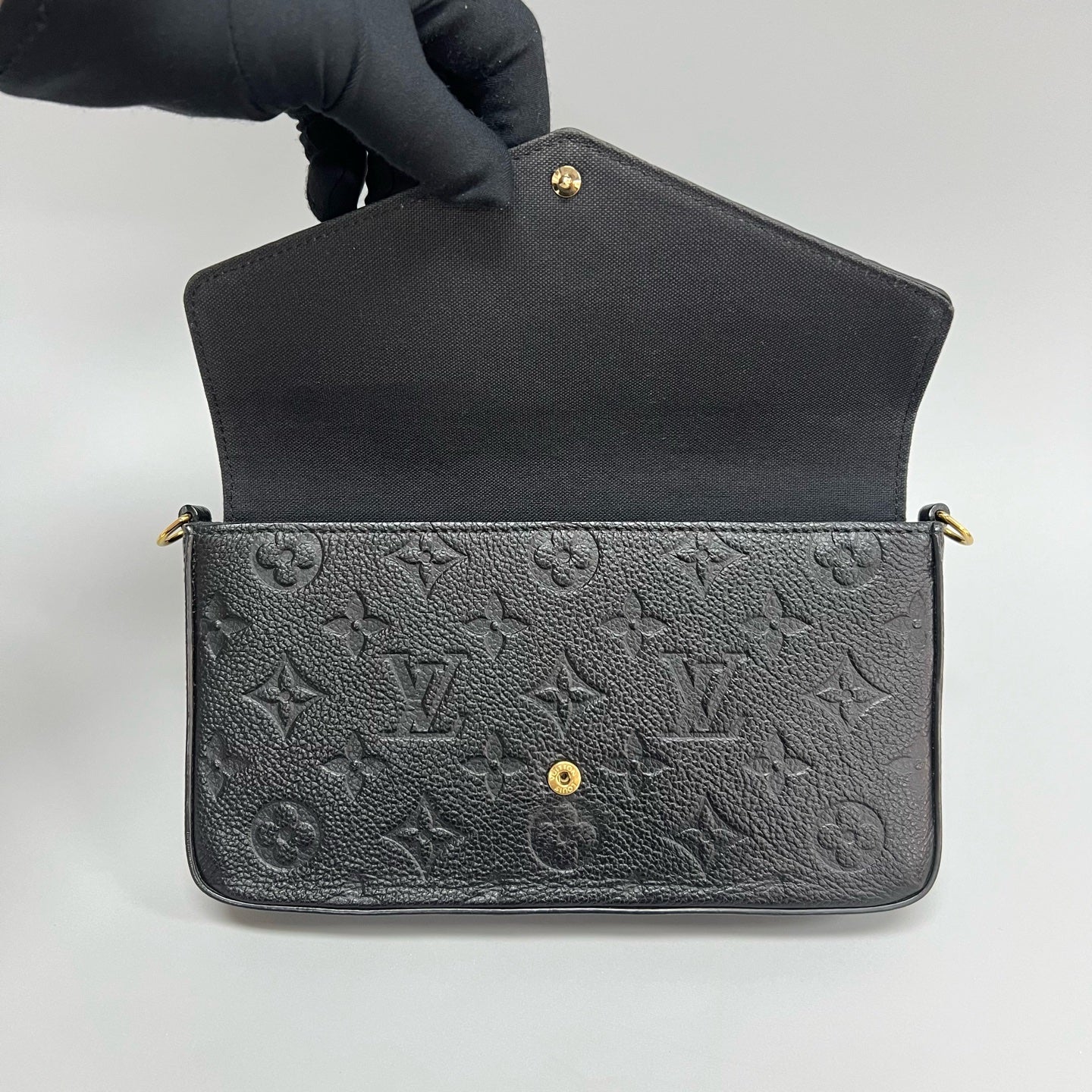 Louis Vuitton - Pochette Felicie - Leather - Black - (small)