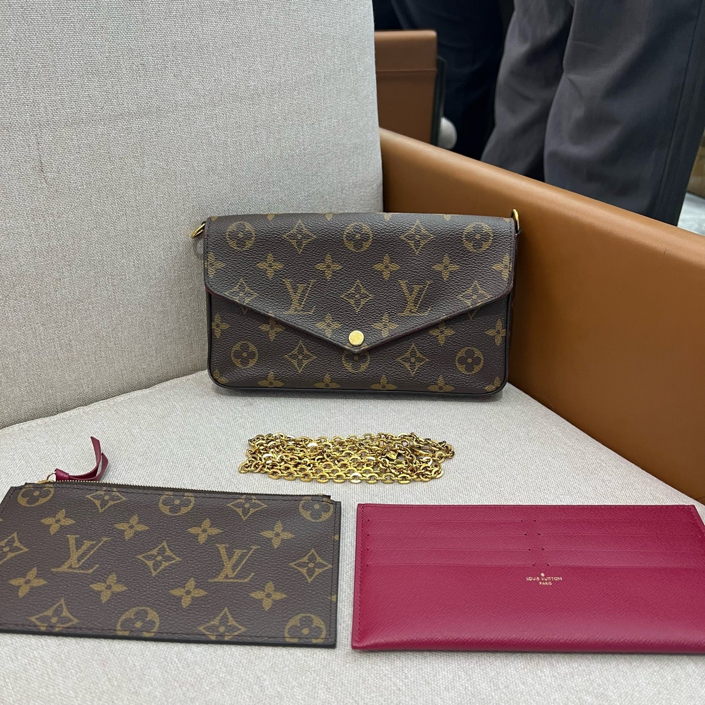 Louis Vuitton - Pochette Félicie - Leather - Brown - (mini)