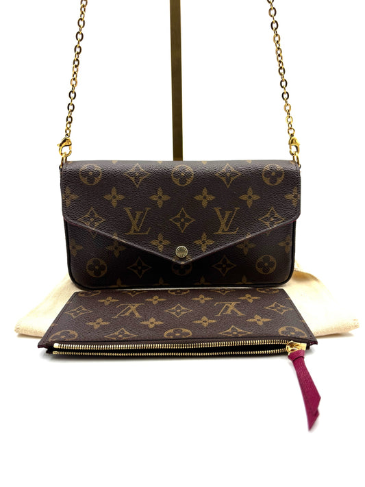 Louis Vuitton - Pochette Felicie - Leather - Brown - (mini)