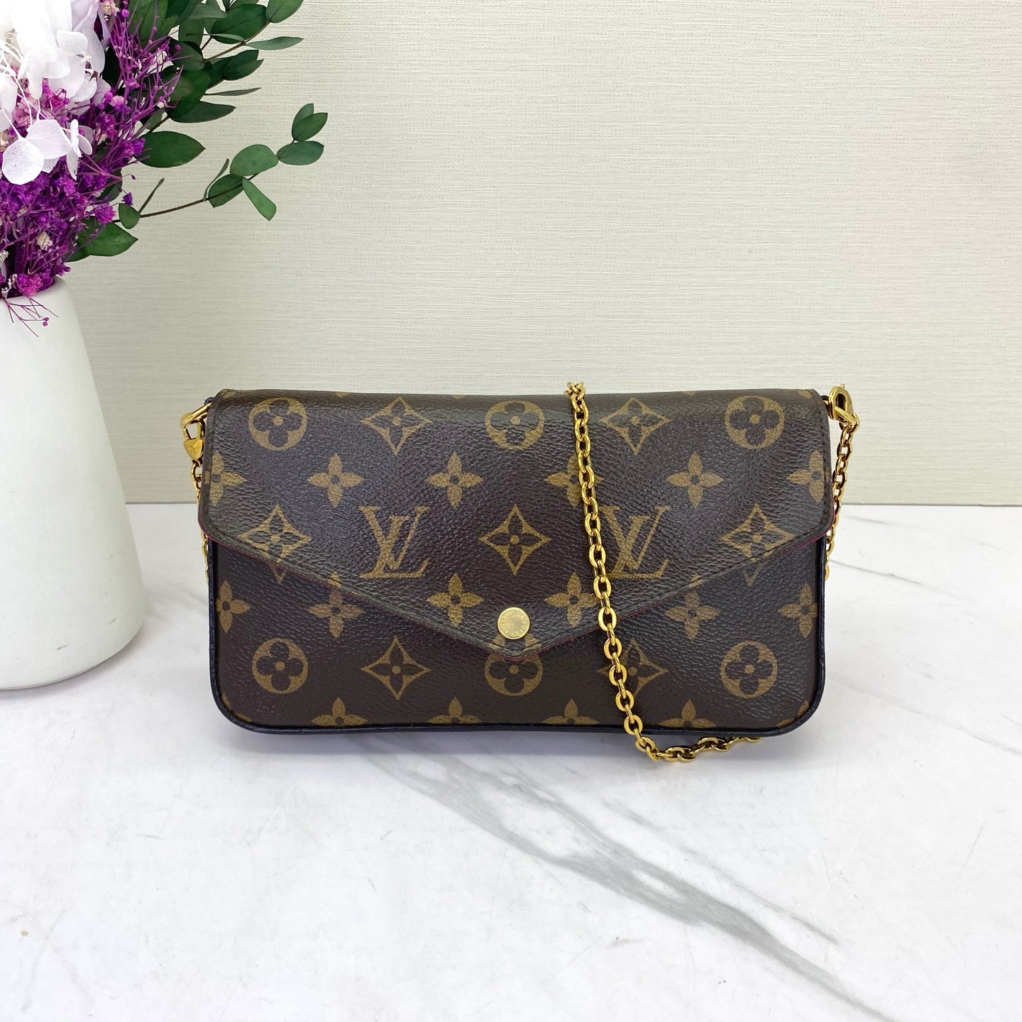 Louis Vuitton - Pochette Félicie - Leather - Brown - (mini)
