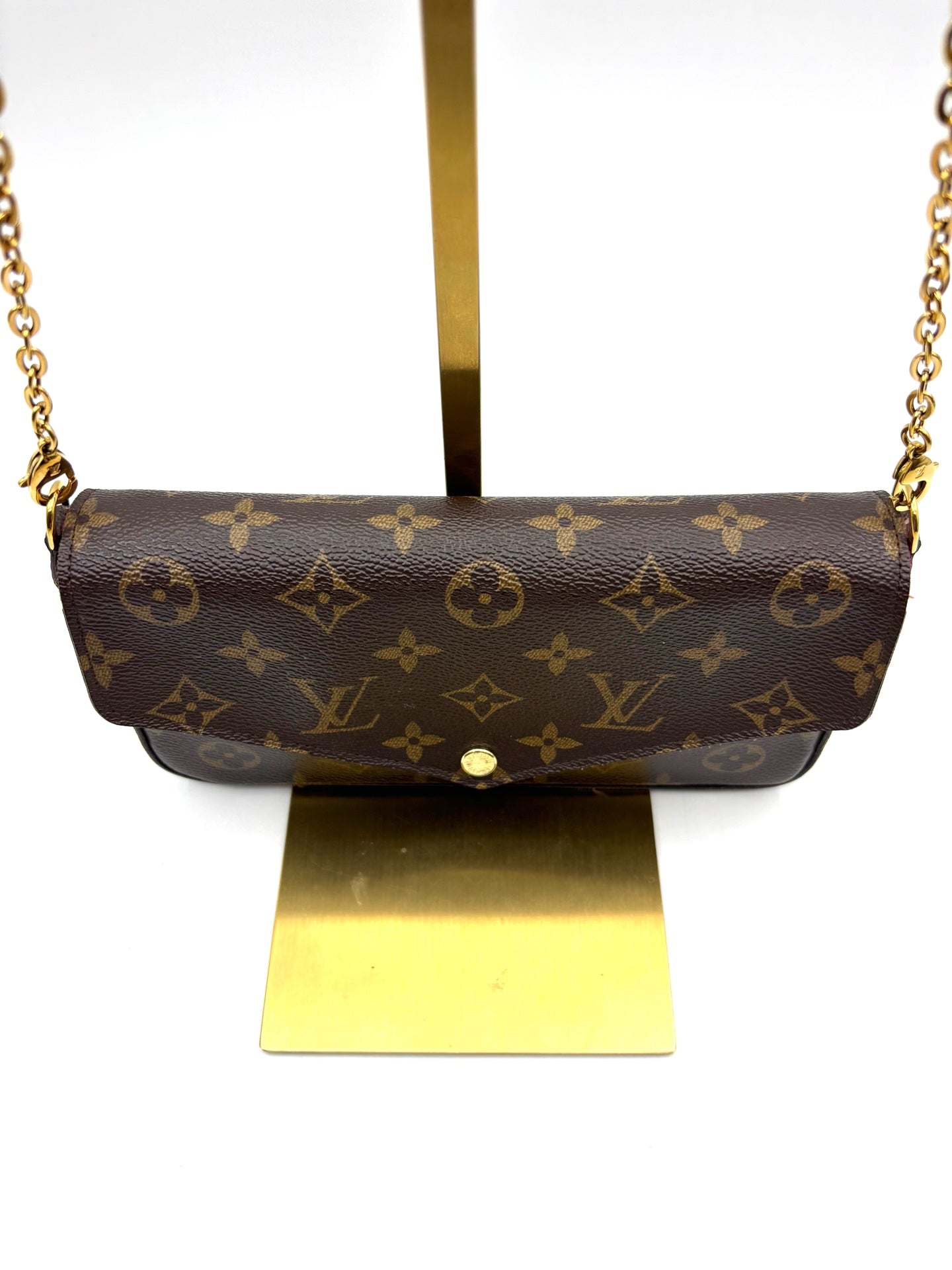 Louis Vuitton - Pochette Felicie - Leather - Brown - (mini)